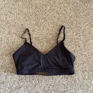 Black Sportsbra Nylon And Spandex Size 2X (152)